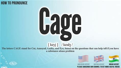 cage pronunciation|caging meaning.